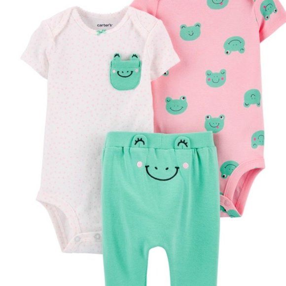 Carter's Other - NWT 18m or 24m frogs outfit carters easter spring